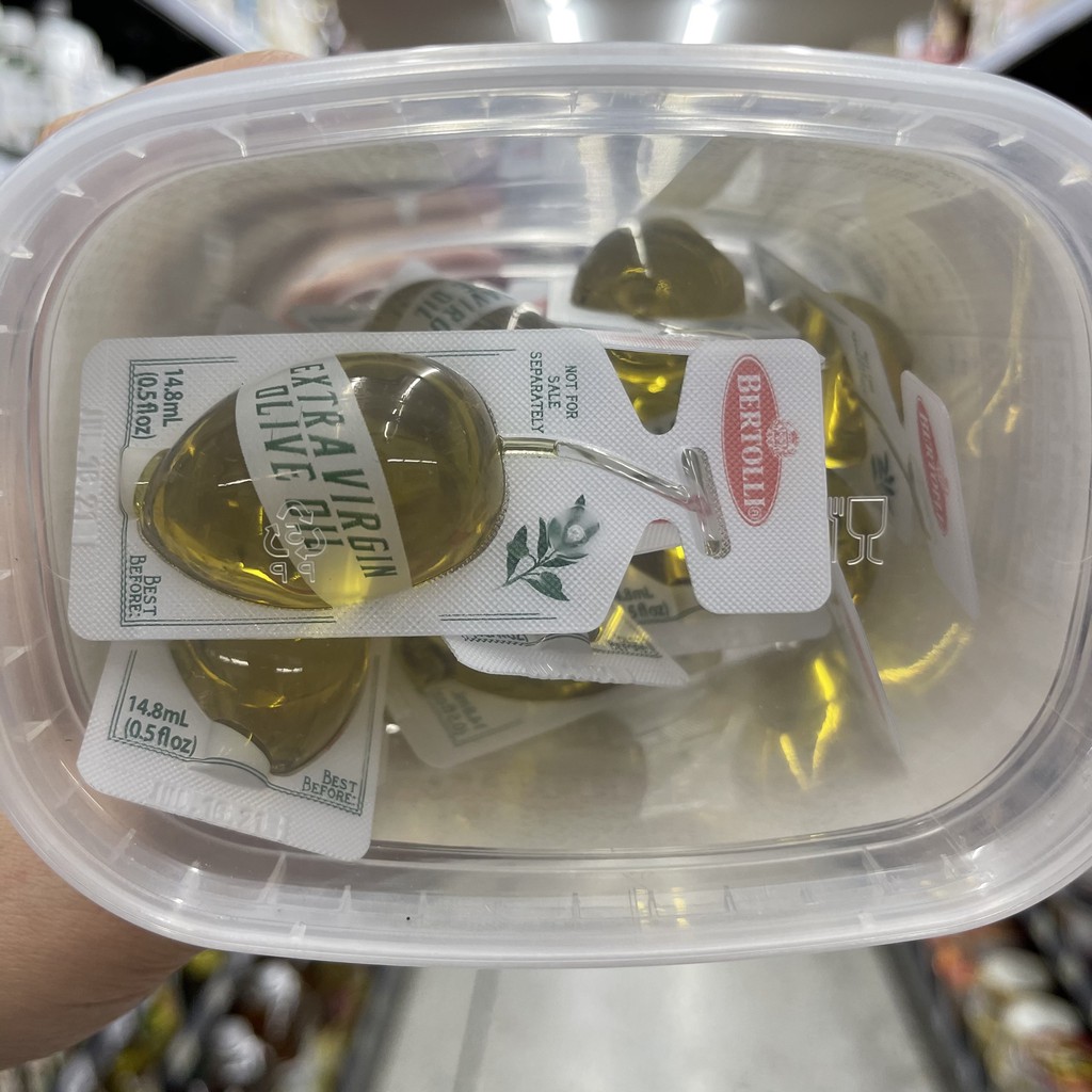 เบอร์ทอลลี่ น้ำมันมะกอกเอ็กซ์ตร้าเวอร์จิ้น ขนาดพกพา 14.8 มล x12 ชิ้น Bertolli Extra Virgin Olive Oil Single Serve 12 Pcs