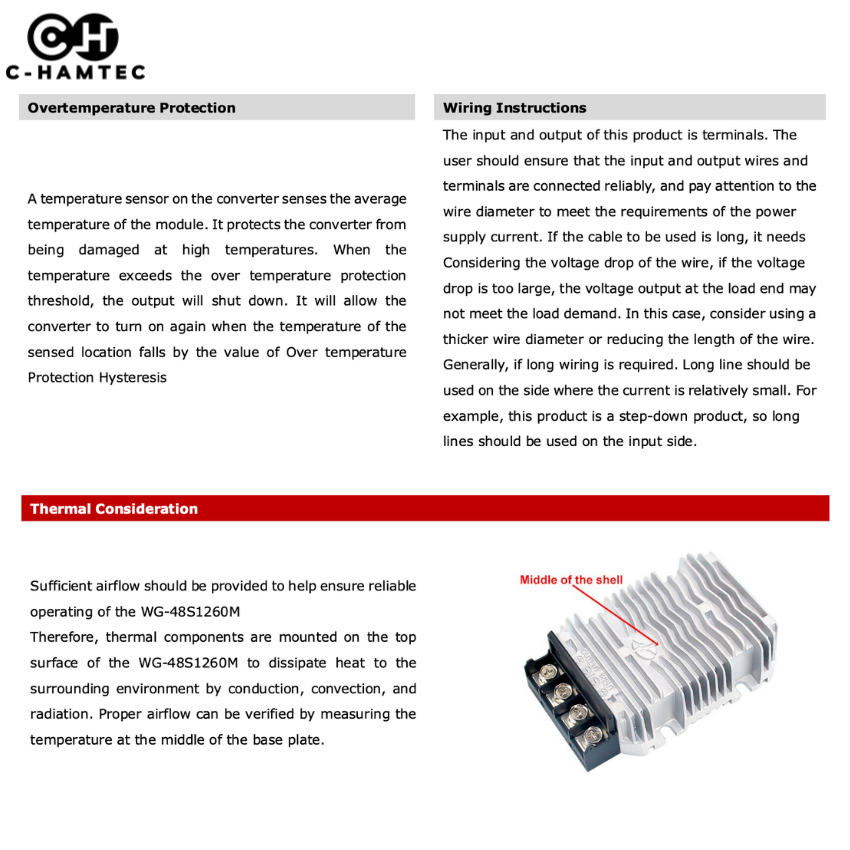 ตัวแปลงไฟ 36V/48V to 12V 60A (720W) DC Converter กันน้ำ IP67