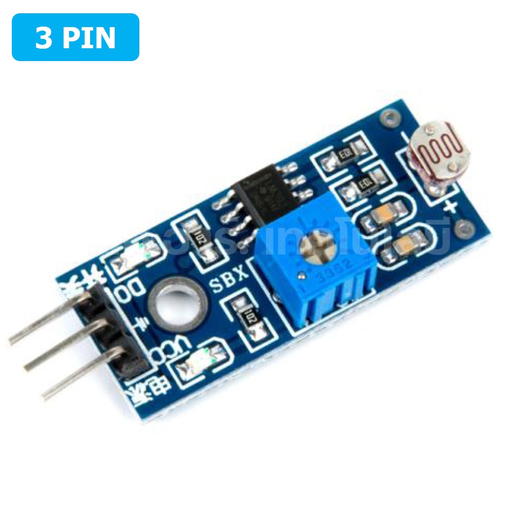 AB075 เซนเซอร์ตรวจจับแสง Photosensitive Sensor 3 PIN LDR Photoresistor Sensor Module