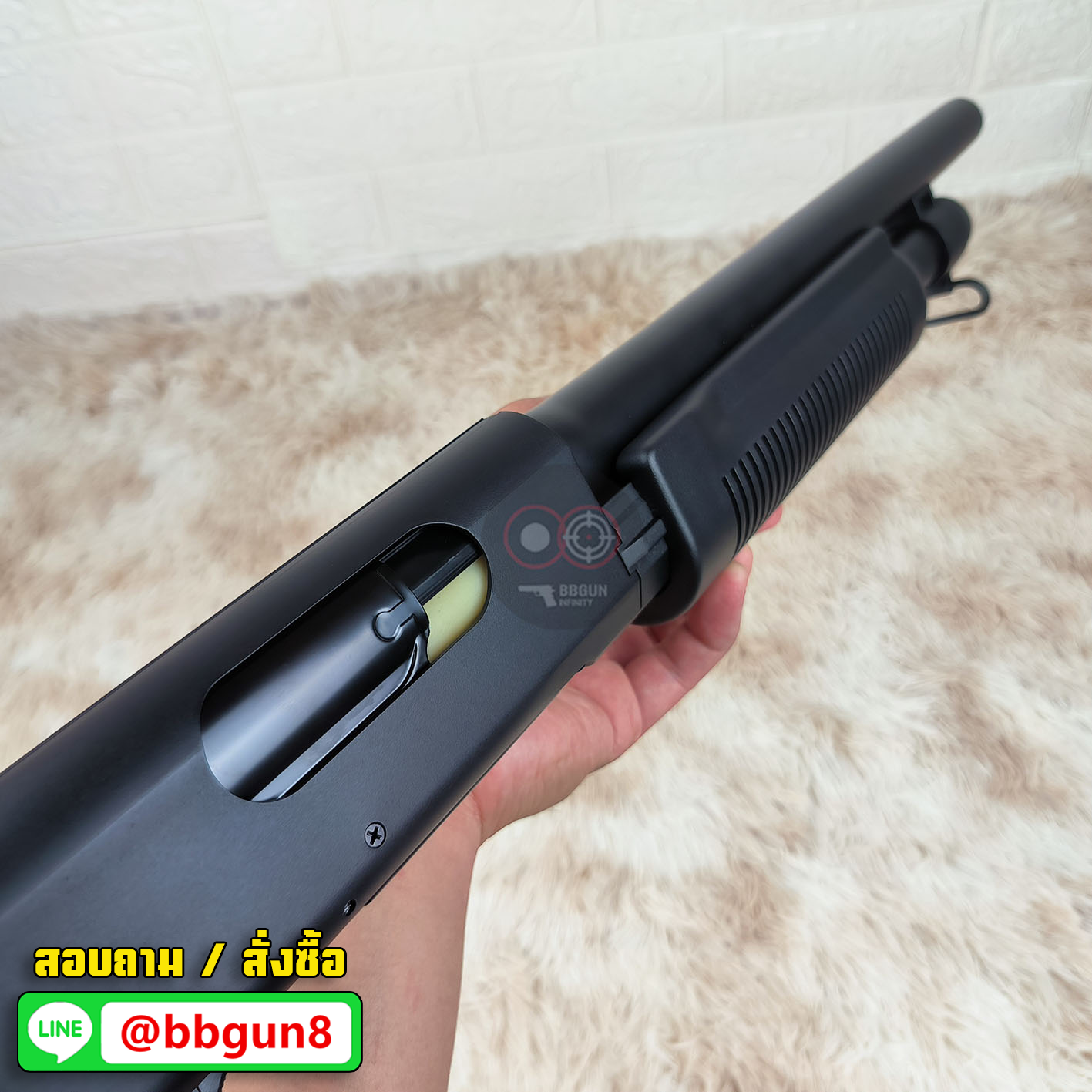 ปืนบีบีกันลูกซอง Cyma CM350 M870 durable polymer (ยิง 3 นัด) พิเศษ แถมลูก 3 นัด