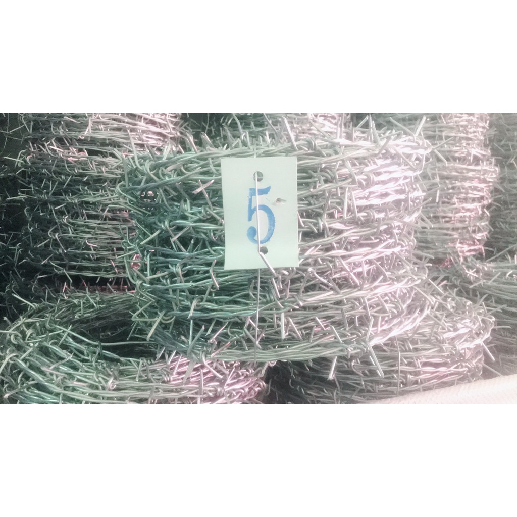 ลวดหนาม 5kg ลวดเบอร์12 ยาว25 ม. ลวดหนา2.6mm (ราคารวมแวท) ลวดล้อมรั้ว ลวด รั้วบ้าน รั้วกันขโมย รั้วหนาม{0201805901}