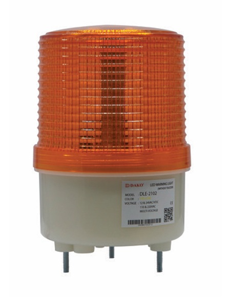 DLE-2102J-G ไฟหมุน LED 3.5 นิ้ว / สีเขียว (มีไซเรน 110dB ) 24VAC/VDC,110-220VAC, 220VAC ไฟหมุน ไฟเตือน ไฟฉุกเฉิน DAKO®