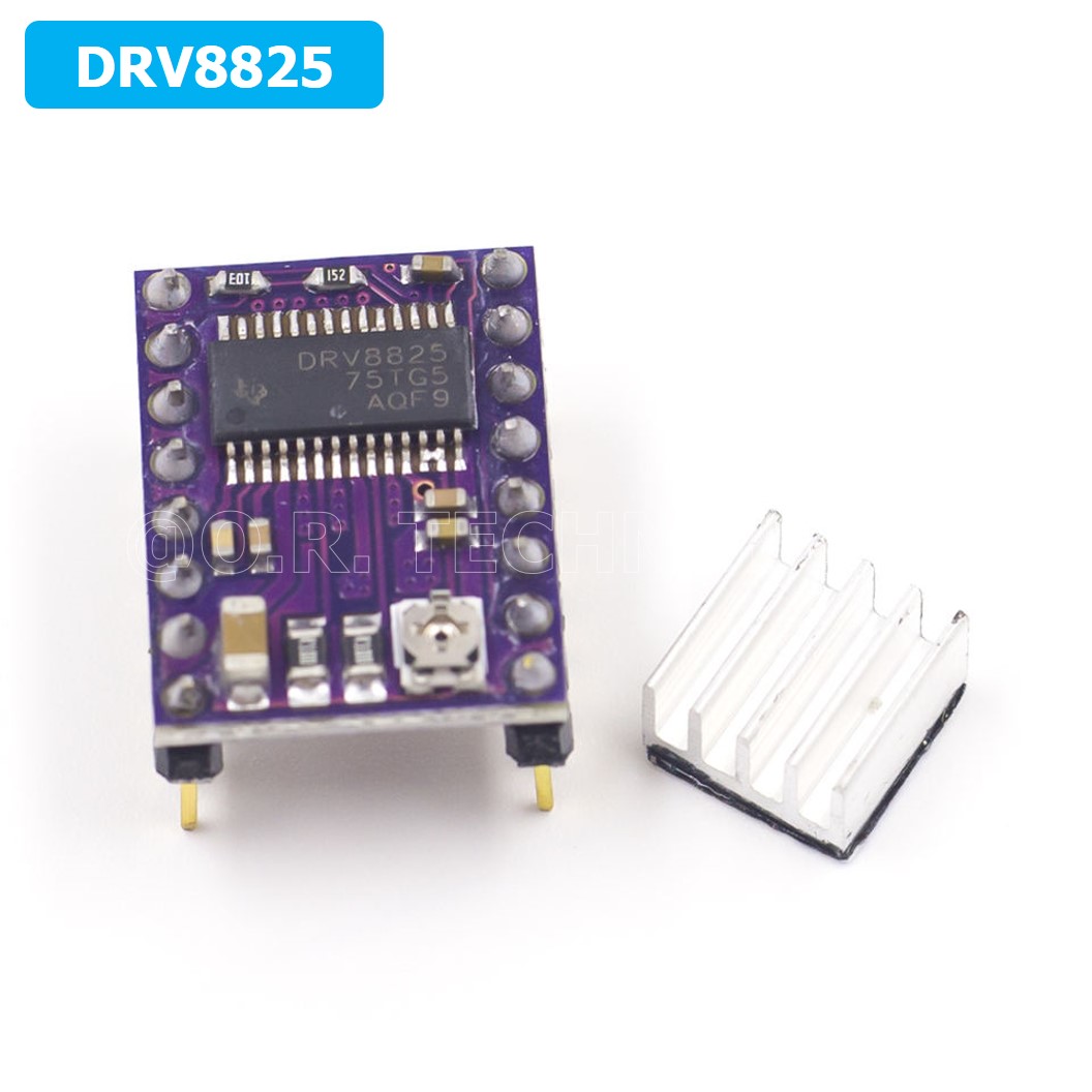 (1ชิ้น) 3A260 DRV8825 ไดร์ฟสเต็ปเปอร์มอเตอร์ DRV8825 Stepper Motor Driver with Heat sink