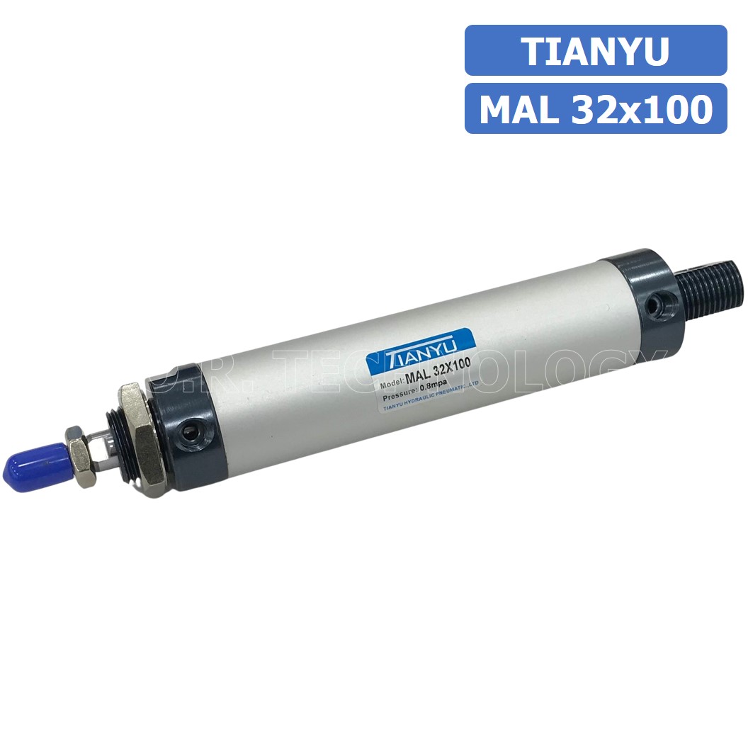 (1ชิ้น) กระบอกลม ขนาดเล็ก รุ่น MAL 32x100 (Mini Air Cylinder Series) Pneumatic Cylinder กระบอกลมนิวเมติก