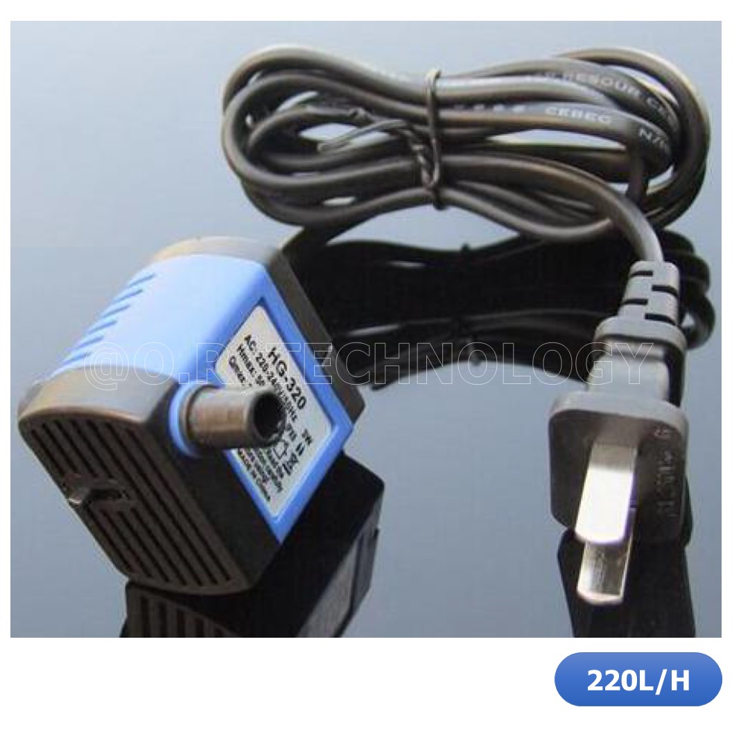 (1ชิ้น) NC505 ปั้มน้ำ ขนาดเล็ก หัวปลั้กเสียบ HG-320 Brushless Submersible Pump, US Plug 0.5M, 220L/H