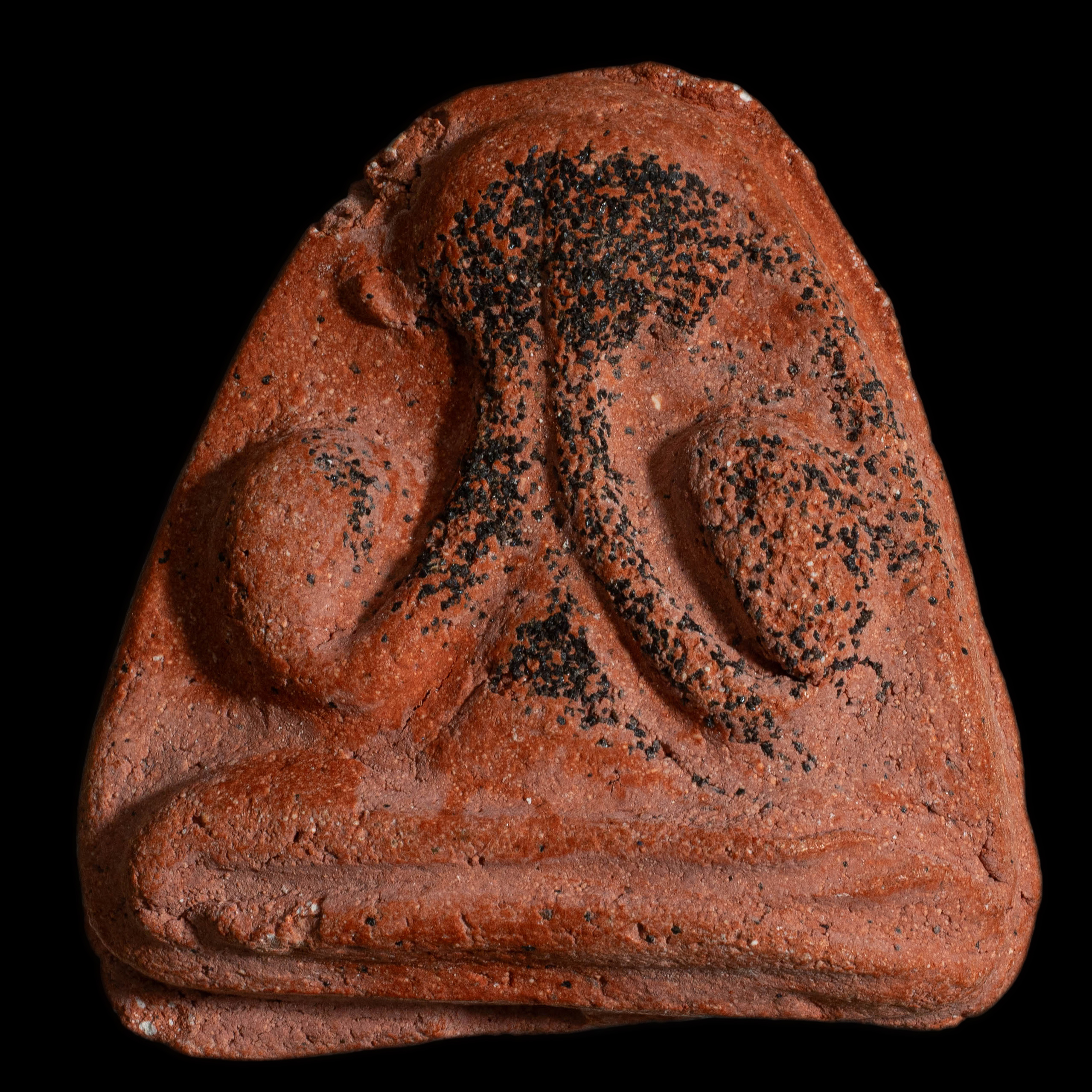 พระปิดตา วัดประสาทบุญญาวาส เนื้อแดง โรยแร่ ปี 2506