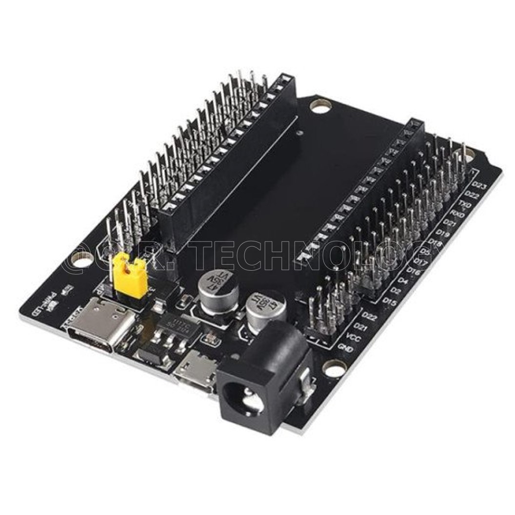(1ชิ้น) AH312 ฐานรองบอร์ด ESP32 30Pin Expansion Board with Type-C USB and Micro USB บอร์ดขยายขา บอร์ดเสริม ESP-32