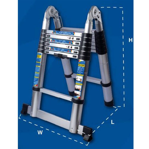 บันไดอลูมิเนียม อเนกประสงค์ยืดหดได้ (ราคารวมแวท) รับน้ำหนักได้ 150 กิโลกรัมค่ะ บันไดอลูมิเนียม บันไดพาด บันไดเลื่อน