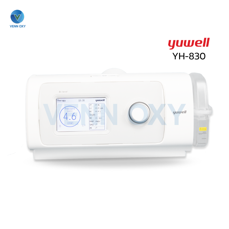 เครื่องช่วยหายใจชนิดแรงดันบวกสองระดับ Bi-Level Ventilator ยี่ห้อ Yuwell รุ่น YH-830