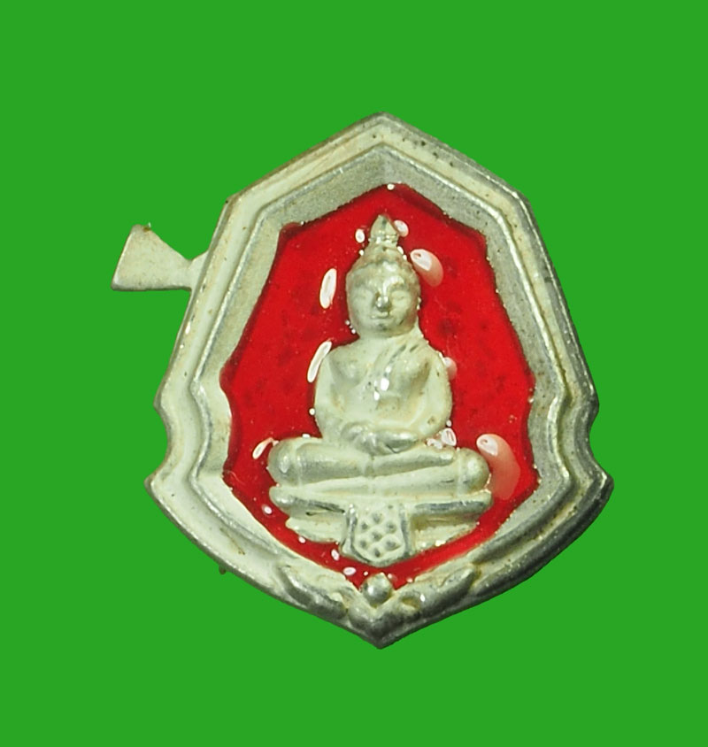 *31978 เหรียญลงยา พระพุทธโสธร เนื้อเงิน ไม่ทราบที่และปีสร้าง 25