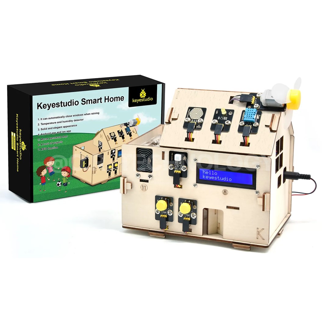 KEYESTUDIO ESP32 IOT Smart Home Starter Kit ชุดส่งเสริมการเรียนรู้ ฟาร์มอัจฉริยะ ESP-32 ชุดประกอบ ชุดเริ่มต้นเรียนรู้ Arduino