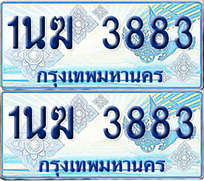 ทะเบียนรถตู้ 3883 รถตู้ป้ายฟ้า 1นฆ 3883 เลขประมูล (4)