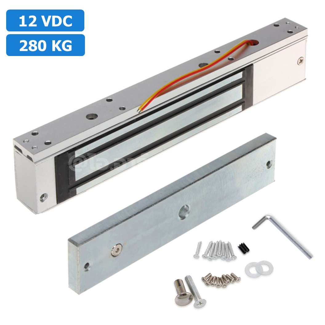 SY-L280S 12V 280kg ประตูแม่เหล็กไฟฟ้า โซลินอยด์ล็อค Electromagnetic lock 280KG 12VDC Solenoid lock กลอนประตูไฟฟ้า กลอนไฟฟ้า Electric Sucktion door lock Electromagnet