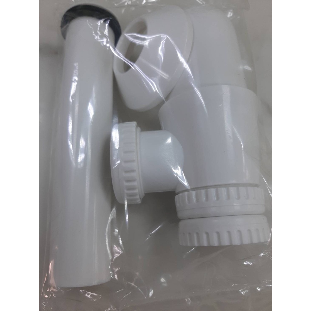 ท่อน้ำทิ้ง PVC สีขาว ต่ออ่างล้างหน้า ต่ออ่างซิงค์ พลาสติก ชาร์ปน้ำทิ้ง ท่อน้ำทิ้ง ชาร์ปอ่างล้างหน้า