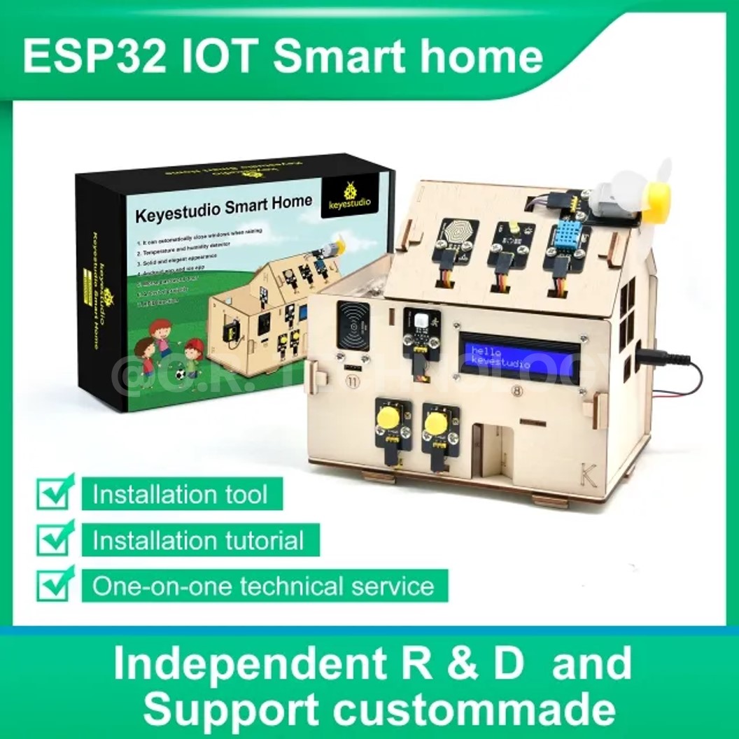 KEYESTUDIO ESP32 IOT Smart Home Starter Kit ชุดส่งเสริมการเรียนรู้ ฟาร์มอัจฉริยะ ESP-32 ชุดประกอบ ชุดเริ่มต้นเรียนรู้ Arduino