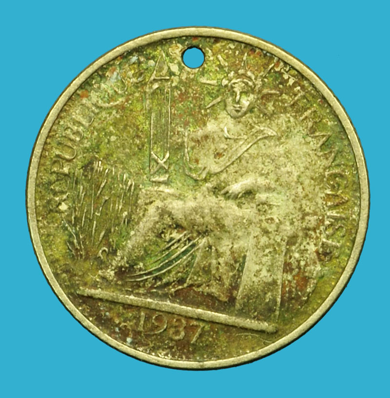 *36099 เหรียญอินโดจีน - อินเดีย ปี ค.ศ. 1937 ราคาหน้าเหรียญ 10 เซนต์ 10.1