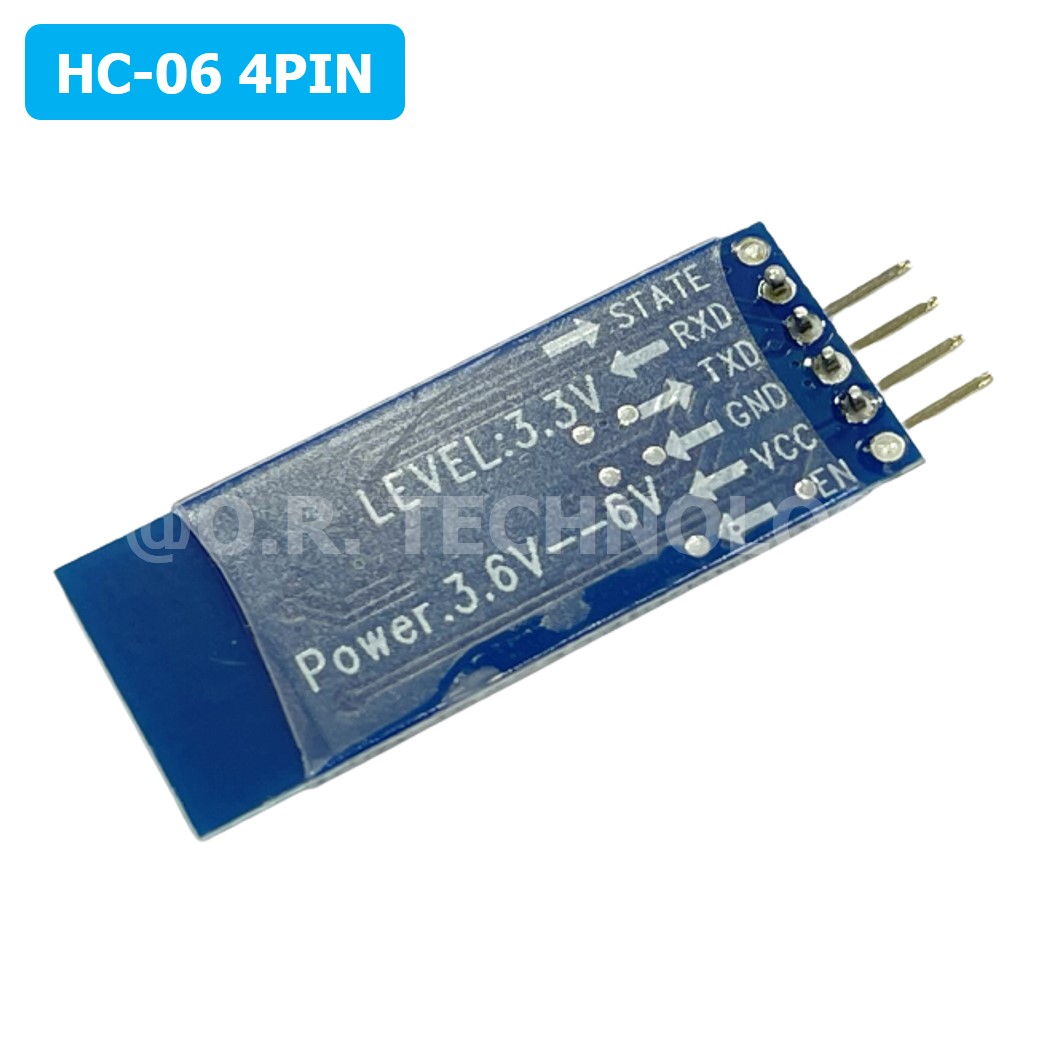 (1ชิ้น) KP964 โมดูลบลูทูธ HC-06 4PIN Bluetooth Module (Slave) No Button บลูทูธ