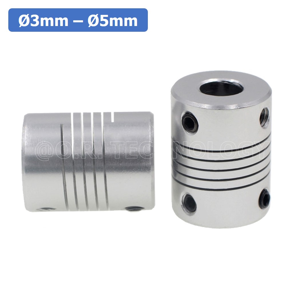 (1ชิ้น) KR459 3-5 คัปปลิ้ง ข้อต่อเพลามอเตอร์ คัปปิ้ง มอเตอร์ ข้อต่อแกนมอเตอร์ Elastic Coupling ขนาดรูเพลา 3mm-5mm