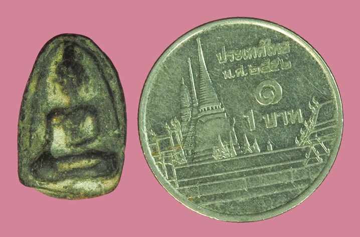 *38265 พระกรุเม็ดน้อยหน่าหลังยันต์ วัดศาลาปูน อยุธยา 50