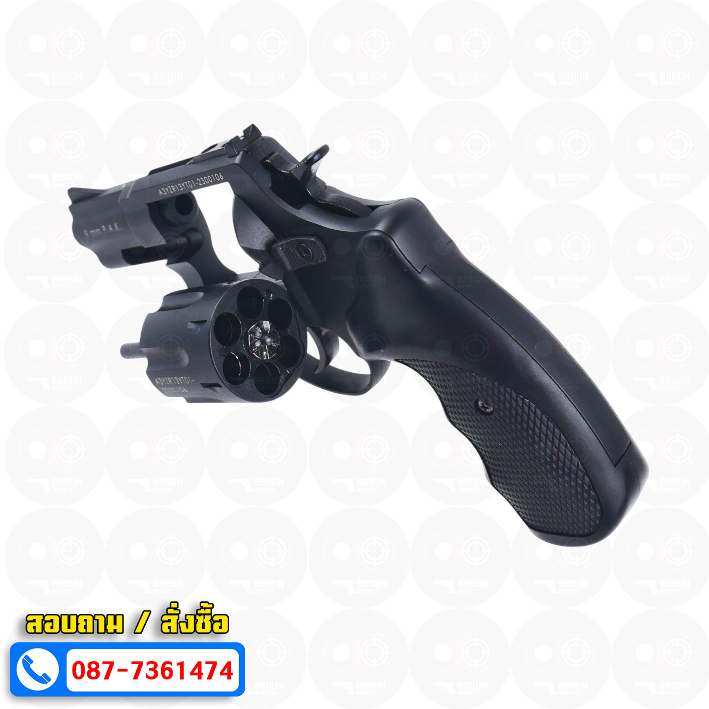 BLANK GUN Zoraki R1-T 2.5" แบลงค์กันลูกโม่ 2.5 นิ้ว สีดำ (แถมกล่องใส่ปืน)