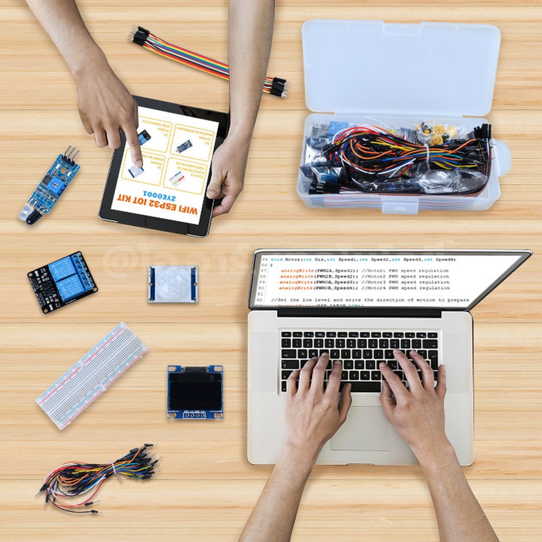 CAE-312 ชุดเริ่มต้นเรียนรู้ ESP32 Basic Starter Kit WiFi IOT Development Board Learning Kit พร้อมคู่มือ