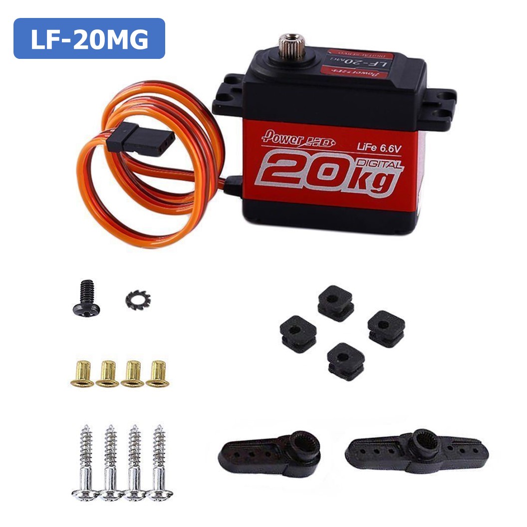 (1ชิ้น) JD035 เซอร์โว กันน้ำ Power HD LF-20MG 20Kg Waterproof High Torque Digital Servo with Metal Gear for RC