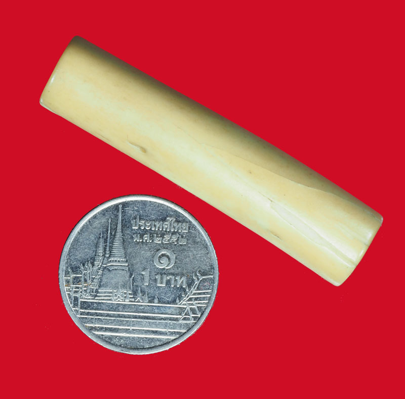 *31595 ตะกรุดกระดูกแร้ง เก่า ไม่ทราบที่และปีสร้าง ไม่มีจาร 12