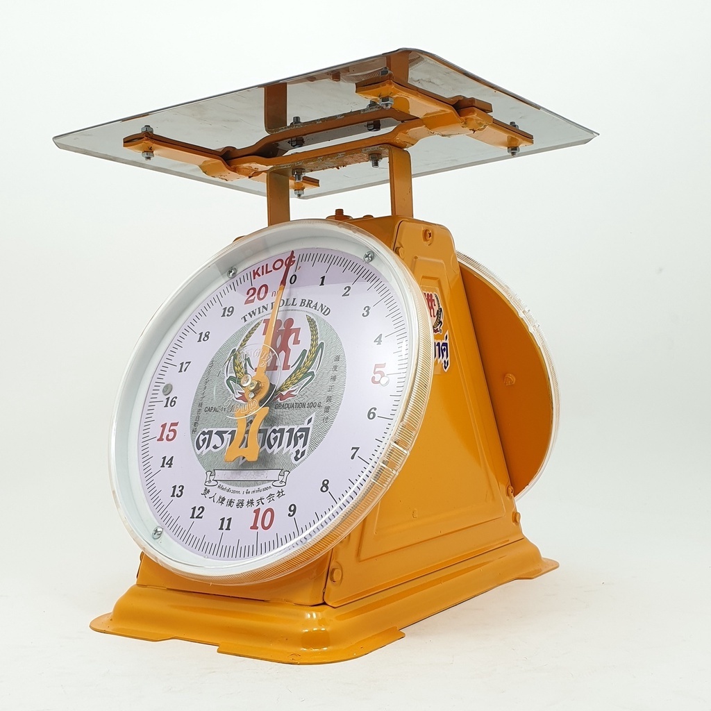 เครื่องชั่งตราตุ๊กตาคู่แท้ ขนาด 3,7,15,20,35,60 กก.(ราคารวมแวท) จานแบน