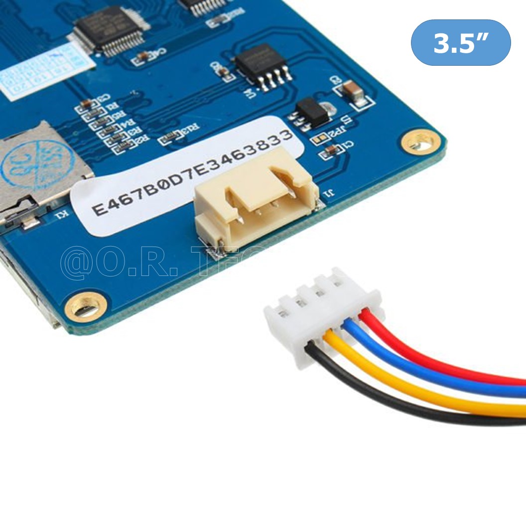 (1ชิ้น) AA295 จอแสดงผล แบบสัมผัส Nextion NX4832T035 ขนาด 3.5 นิ้ว Resistive Touch Screen Man-machine interface HMI kernel