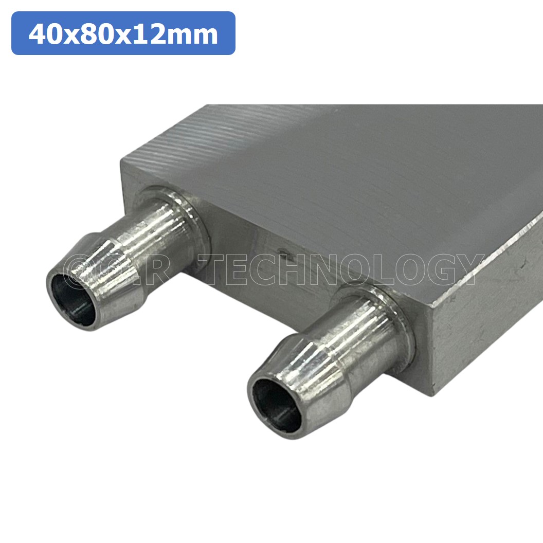 (1ชิ้น) NA562 บล็อกน้ำระบายความร้อน ขนาด 40x80x12mm บล็อกน้ำ อลูมิเนียมบล็อก Water Cooling Head Water Cooling Plate Aluminium block 40*80*12mm แผ่นร้อนเย็น