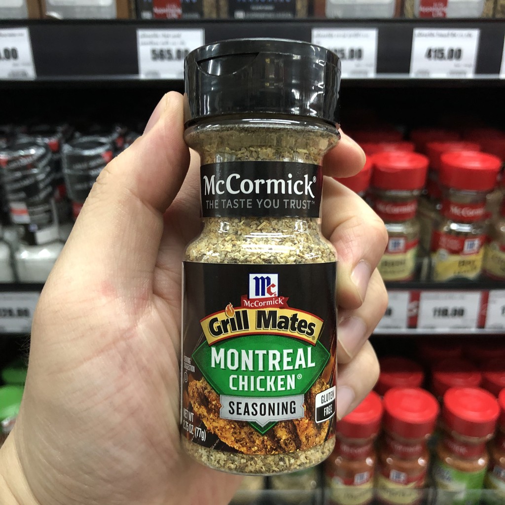 แม็คคอร์มิค กริลล์ เมทส์ มอนทรีออล ไก่ (เครื่องปรุงสเต็กไก่) 77 ก McCormick Grill Mates Montreal Chicken Seasoning 77 g.