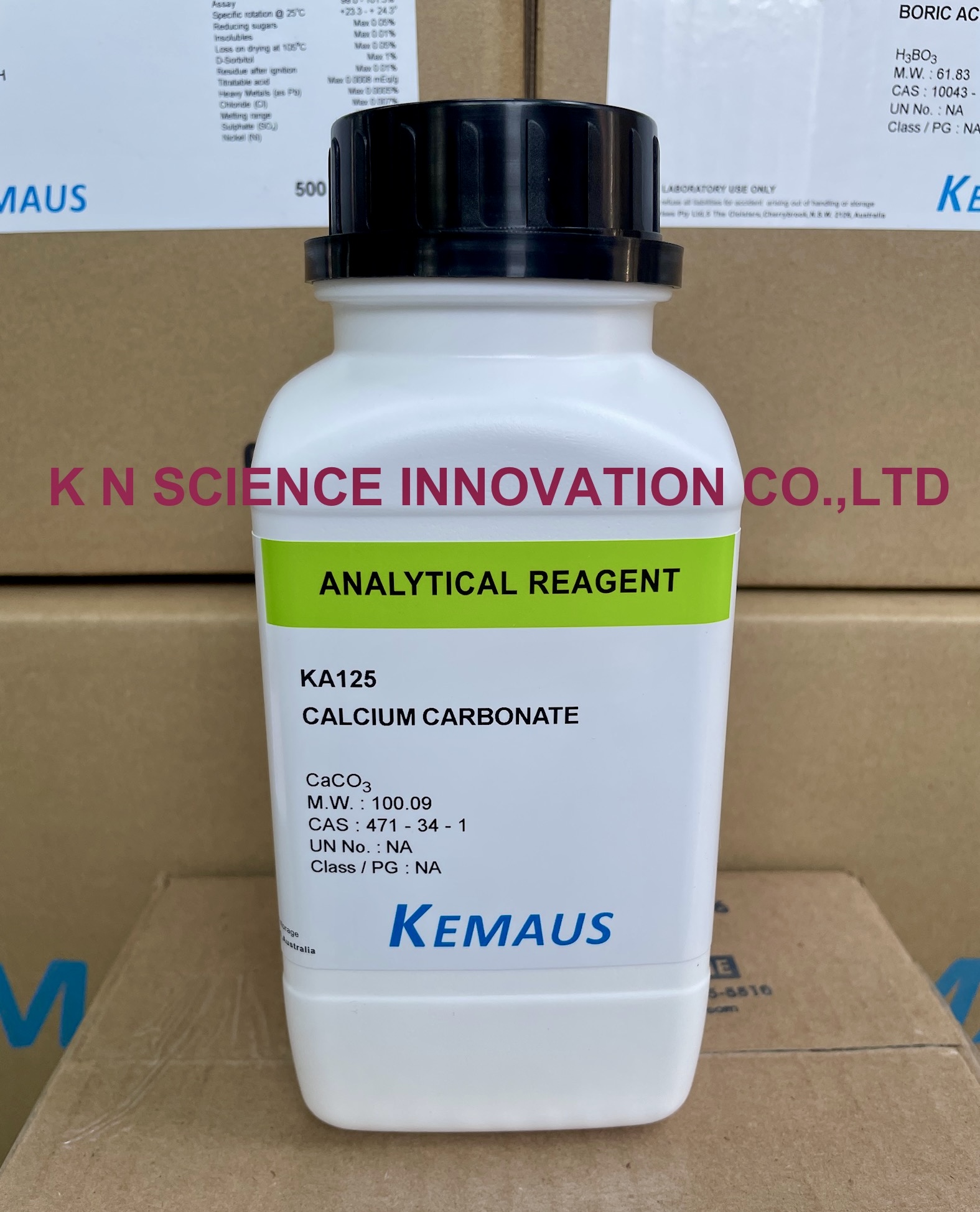CALCIUM CARBONATE AR KemAus 500 GM KA125