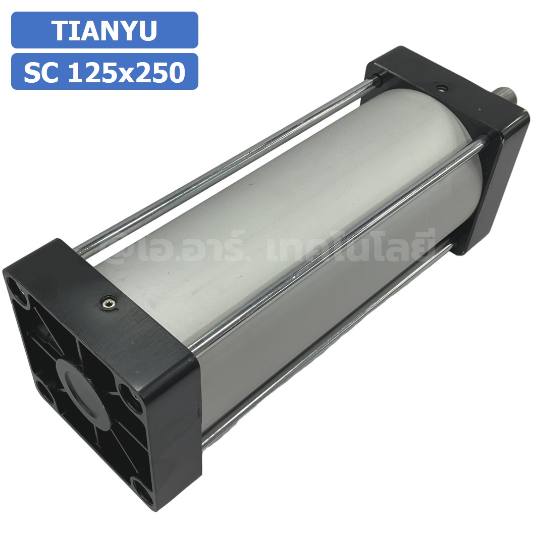 SC 125x250 กระบอกลม รุ่นมาตรฐาน กระบอกลม 4 เสา Standard Cylinder Air Pneumatic แบบสี่เสา SC125x250