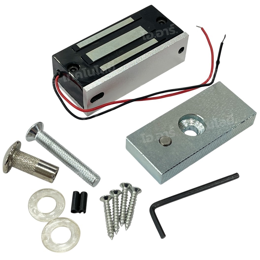 SY-L60S 12V 60kg ประตูแม่เหล็กไฟฟ้า Electromagnetic lock 60KG 12VDC Solenoid lock กลอนประตูไฟฟ้า กลอนไฟฟ้า Electric Sucktion door lock Electromagnet โซลินอยด์ล็อค