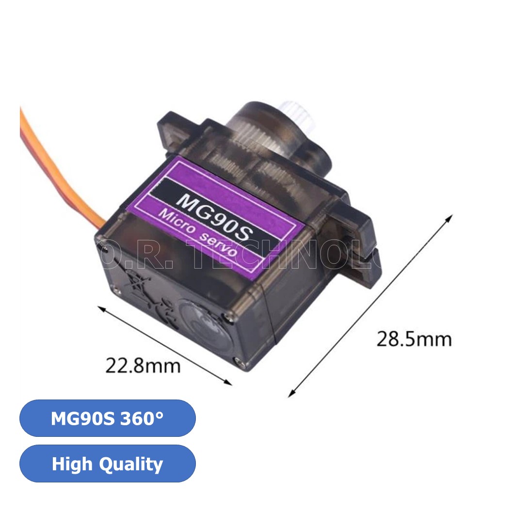 (1ชิ้น) AA226 เซอร์โวมอเตอร์ คุณภาพสูง MG90S 360 องศา high quality