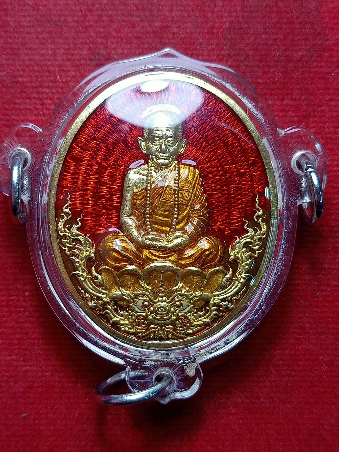 เหรียญลงยารวยทรัพย์ หลวงปู่หนูเพชร วัดป่าภูมิพิทักษ์ จ.สกลนคร (SKU-08347)