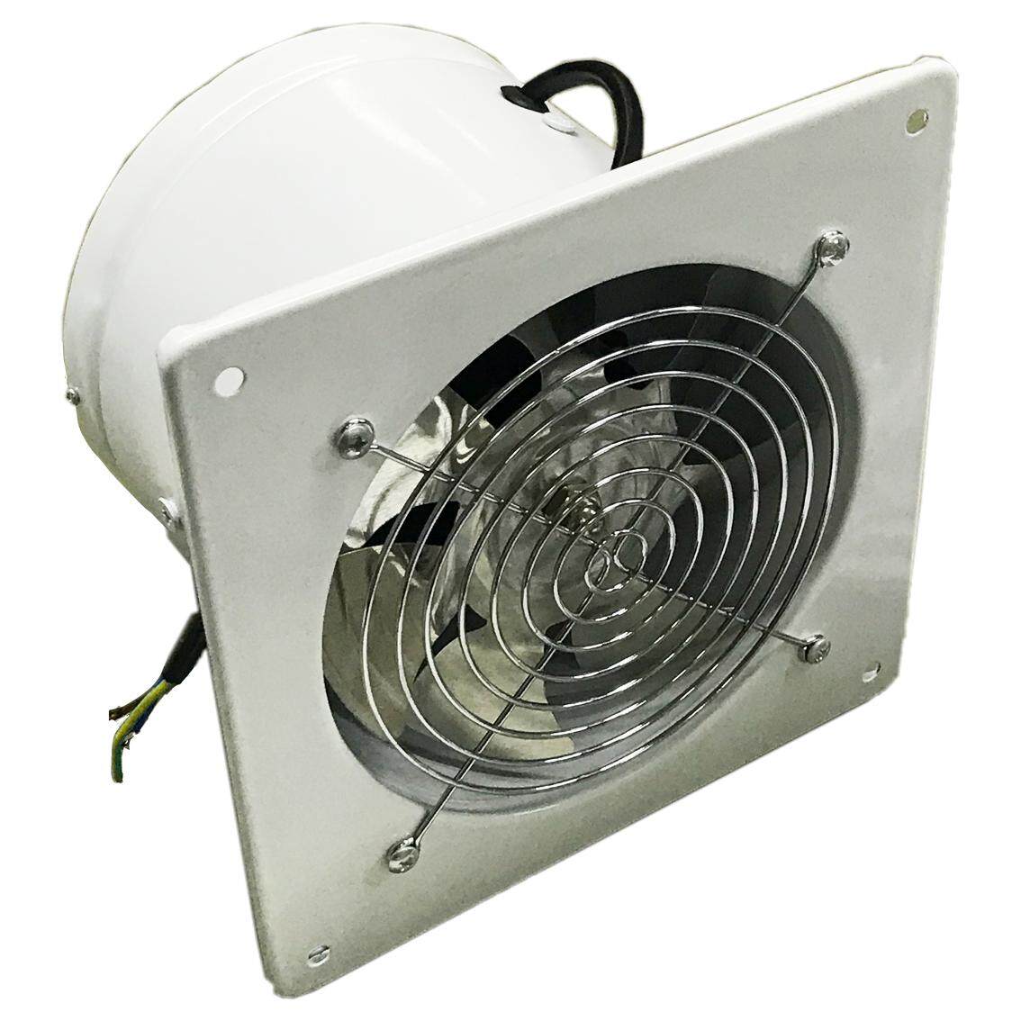 citylights พัดลมดูดอากาศ 6 ติดผนังหรือเพดาน รุ่น YNF150 +ท่อลม 6 ยาว 4m +ฝาครอบช่องลมออก สเตนเลส 6“+เข็มขัด6 2ชิ้น