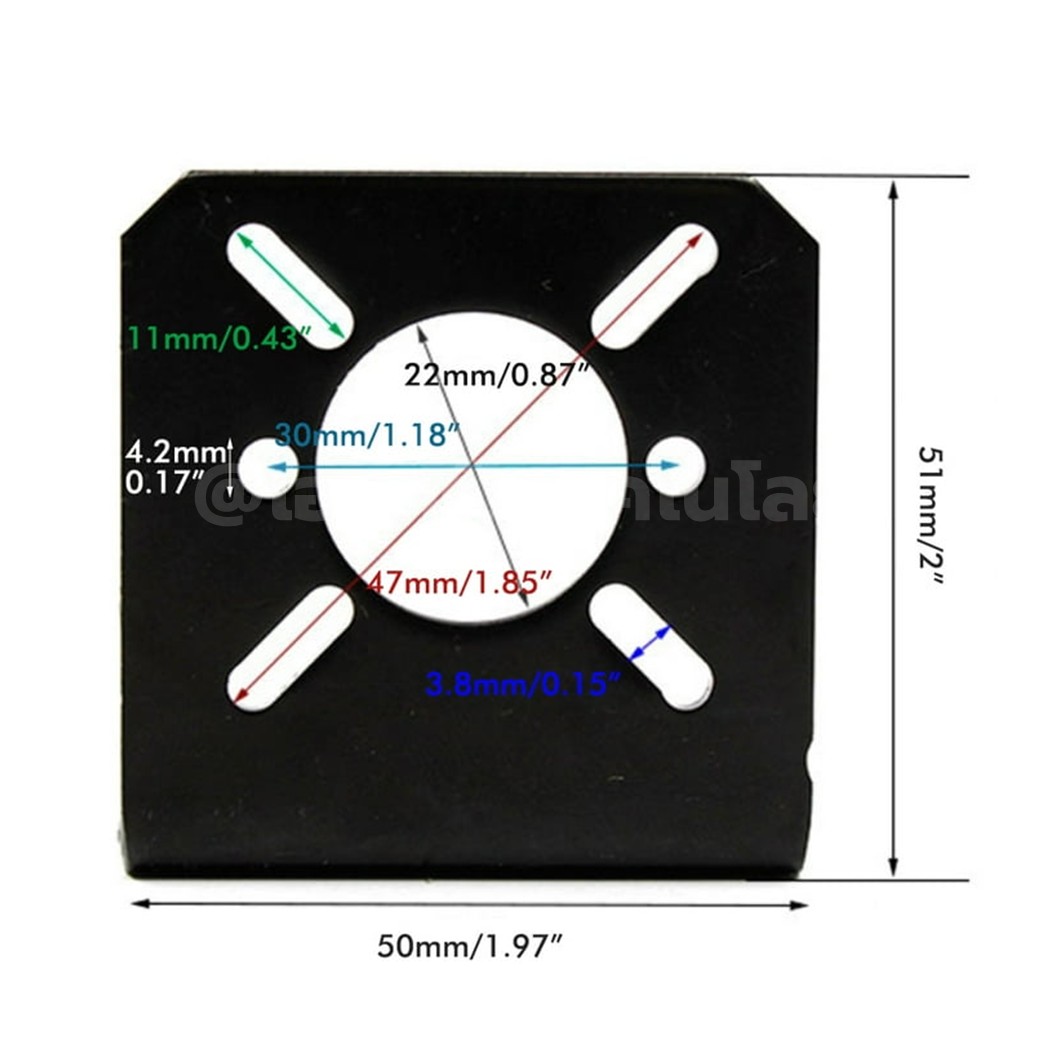 JA057 ฉากยึดมอเตอร์ 750/755/775/795/850/895 L Shape Support DC Motor Bracket / Step Motor 28/35/42 NEMA17 ตัวยึดมอเตอร์ ฐานมอเตอร์