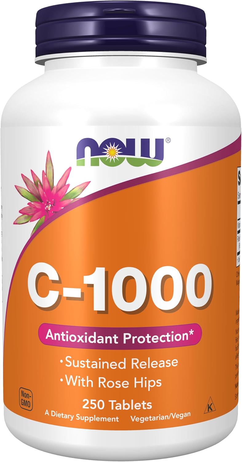 Now Vitamin C 1000 mg Sustained Release 250 Tablets วิตามินซี แบบ Time release ค่อยๆปล่อยวิตามินทั้งวัน จากอเมริกาค่ะ