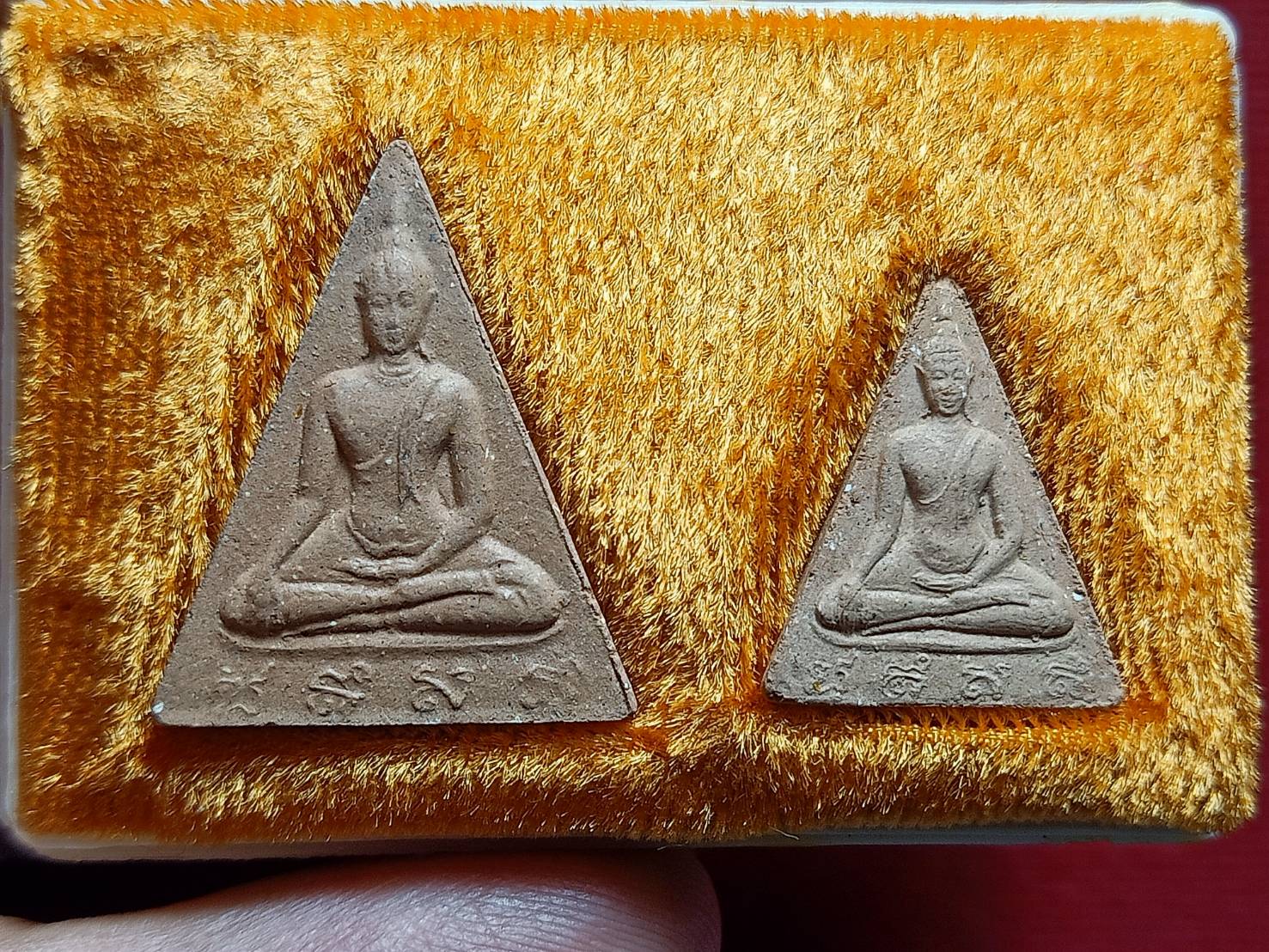 พระสมเด็จนางพญา สก. วัดบวรนิเวศ กทม. พิมพ์ใหญ่+เล็ก ครบชุด หลวงปู่โต๊ะปลุกเสก ปี 2519 พร้อมกล่อง (SKU-12869)