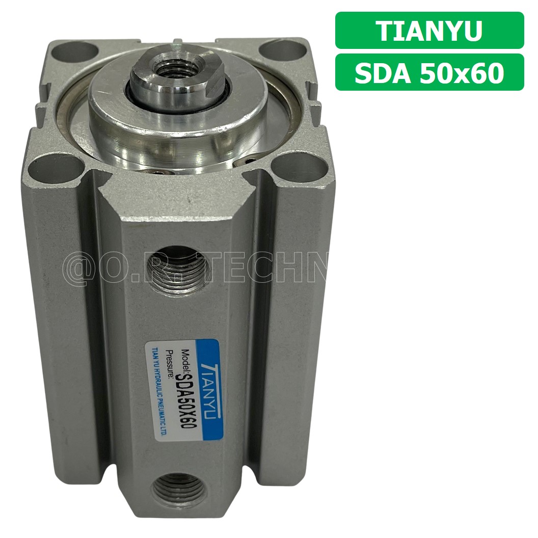 (1ชิ้น) SDA 50x60 กระบอกลมคอมแพค กระบอกลม รุ่นคอมแพค Compact Air Cylinder SDA Series แบบคอมแพค