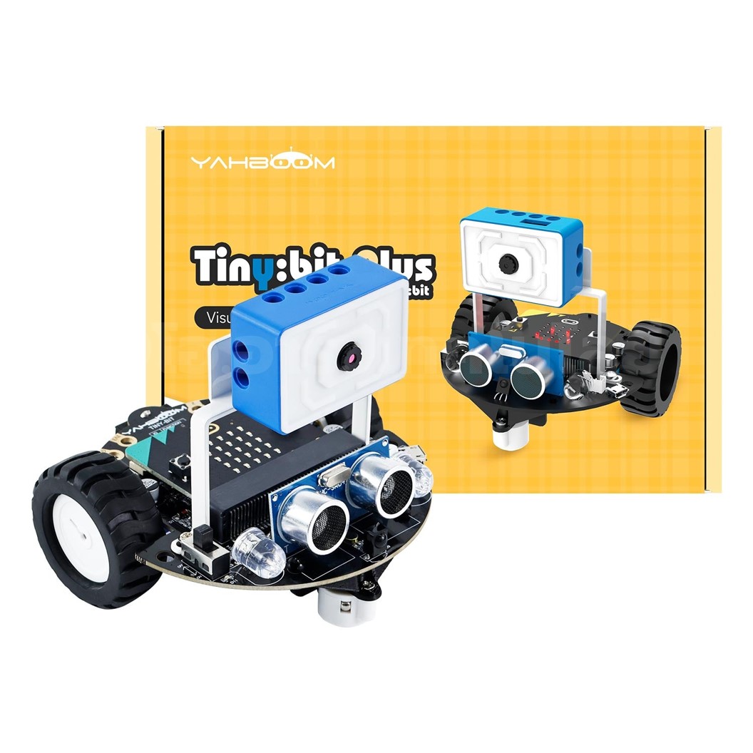 YB-002-CB Yahboom Tinybit Plus ชุดหุ่นยนต์ไมโครบิต พร้อมโมดูลกล้อง Tiny:bit Plus Smart Robot Car **พร้อมบอร์ด Microbit** for Microbit V2/V1.5
