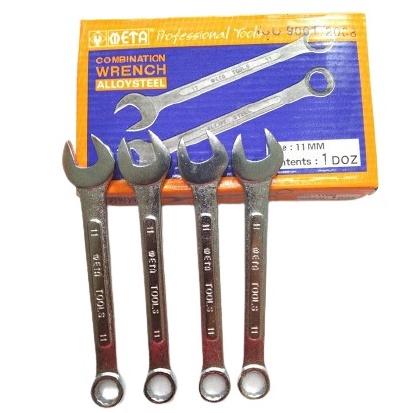 ประแจแหวนข้างปากตาย META ขนาด 6mm.-15mm. ของแท้ (ราคารวมแวท) แหวนข้างปากตาย ประแจแหวน