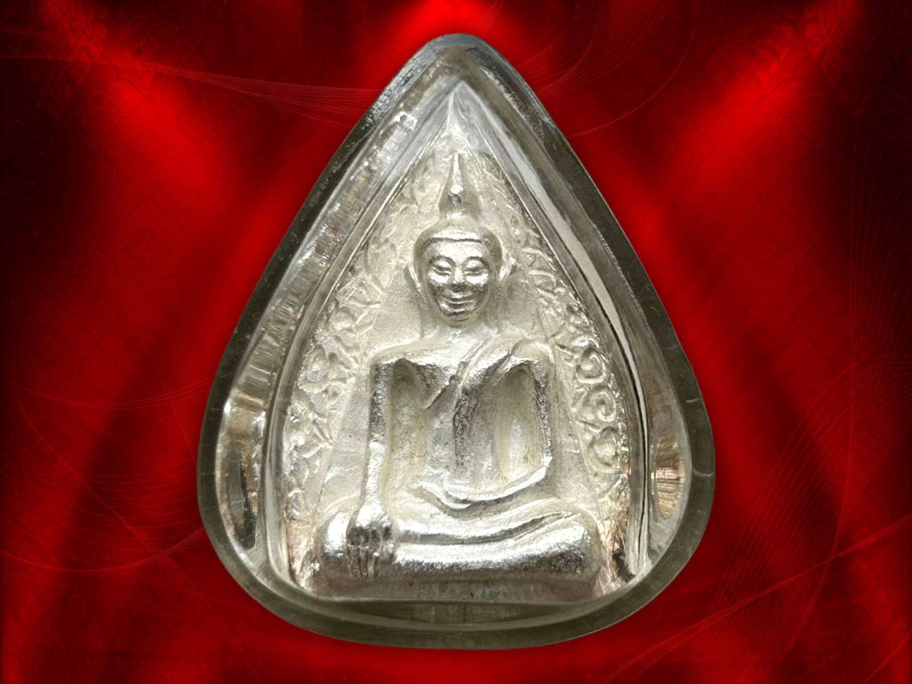 พระสมเด็จนางพญา ญสส. 80 พรรษา สมเด็จพระญาณสังวร สมเด็จพระสังฆราช ปี 2536 No.1342 เนื้อเงิน โค๊ต อุ พร้อมกล่องเดิม