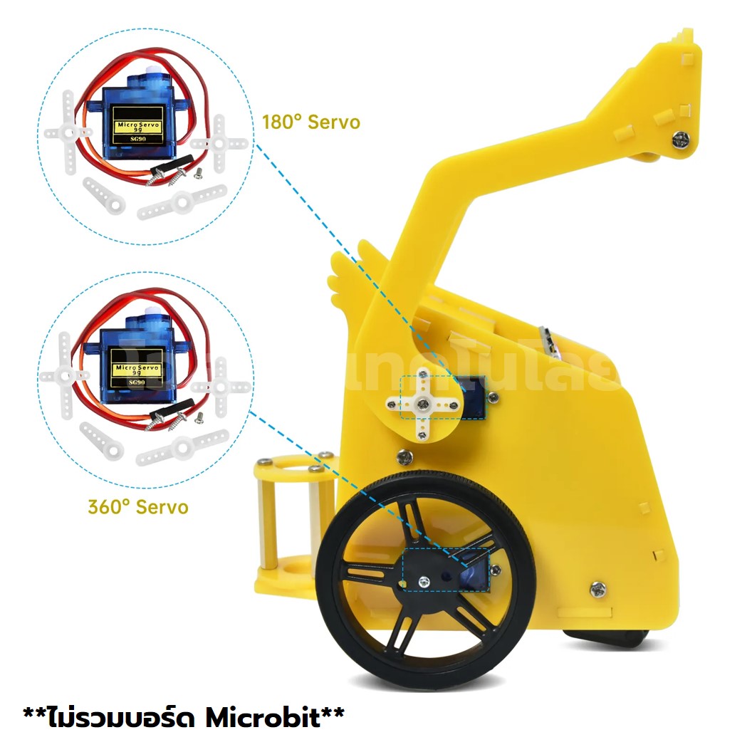 KEYESTUDIO KS4040 ชุดหุ่นยนต์ ไมโครบิต เดสบิต Microbit Desk Bit Mini Car V2.0 **ไม่รวมบอร์ดไมโครบิต** Micro:bit