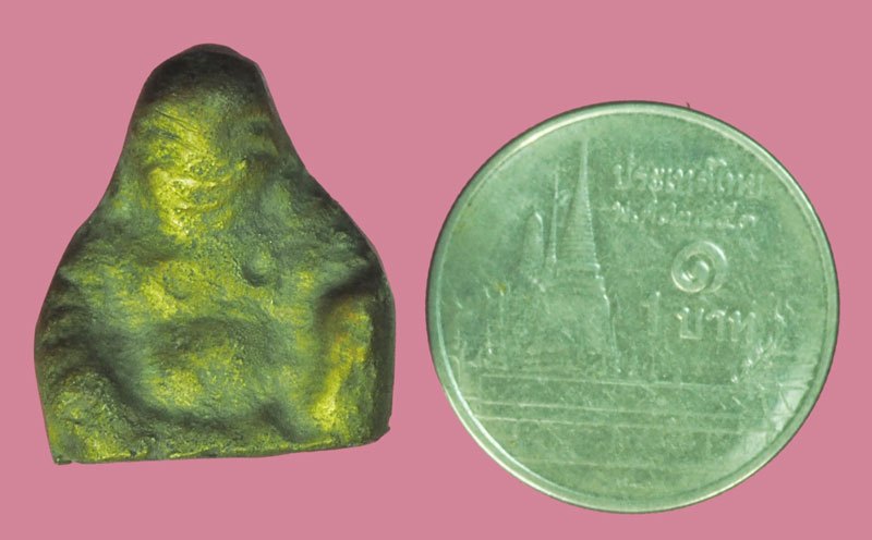 *39496 พระสังกัจจายณ์โบราณ เนื้อทองเหลืองเก่าไม่ทราบที่ 8