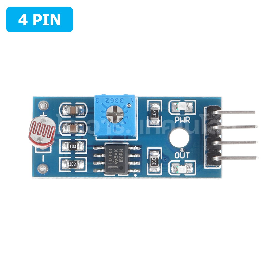 AB115 เซนเซอร์ตรวจจับแสง Photosensitive Sensor 4 PIN LDR Photoresistor Sensor Module