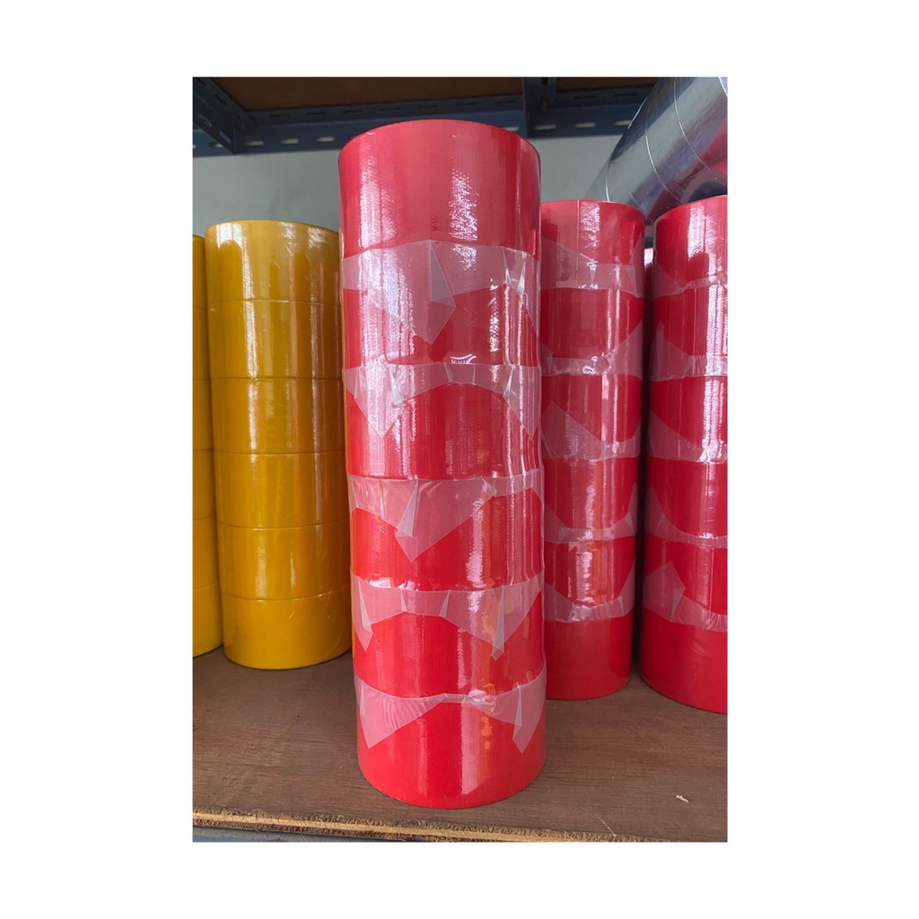 เทปผ้า เทปแล็คซีน หน้า 2" (ราคารวมแวท) สำหรับแปะงาน หรือพันท่อแอร์ งานอเนกประสงค์ ยาว 8 หลา ขายส่ง ยกแถว ราคาถูก !!!