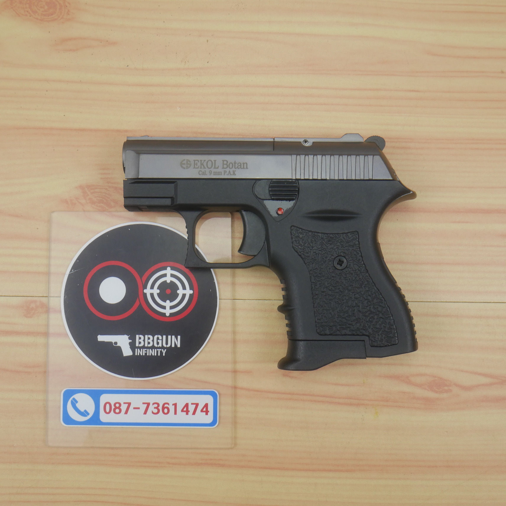 ปืนแบลงค์กัน EKOL BOTAN สีฟูม Fume 9mm P.A.K. Blank gun (แถมกล่องใส่ปืน)