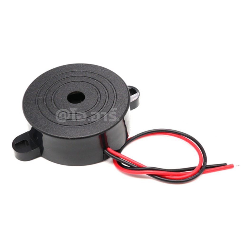 BZ-4216 สีดำ DC3-24V Active Buzzer Electronics บัซเซอร์ ออด สัญญาณเสียงเตือน เสียงดังยาวต่อเนื่อง 90dB 3-24VDC Black Continuous Sound Piezo Electric Buzzer